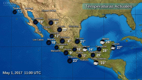 Altas temperaturas para gran parte del país