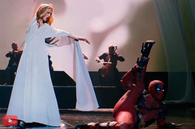 Deadpool baila en tacones en el video musical de Celine Dion