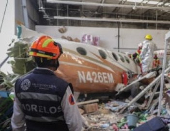 Identifican a víctimas del desplome de aeronave en Temixco, Morelos