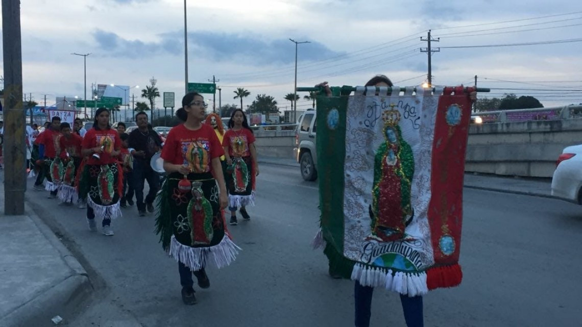 Peregrinan feligrenses de Corporadio Gape a Nuestra Señora de Guadalupe