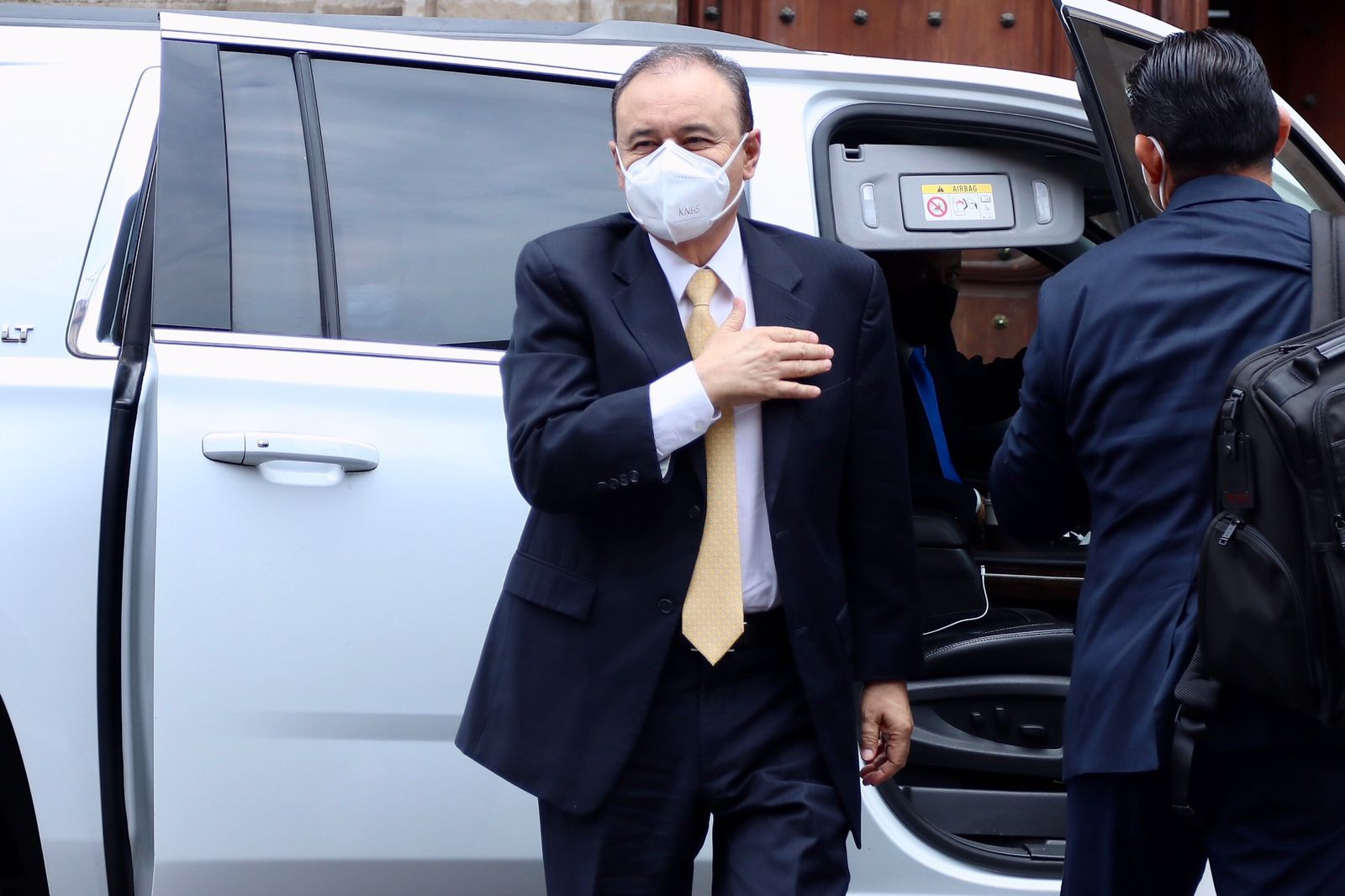 Gobernadores electos de Morena llegan a Palacio Nacional