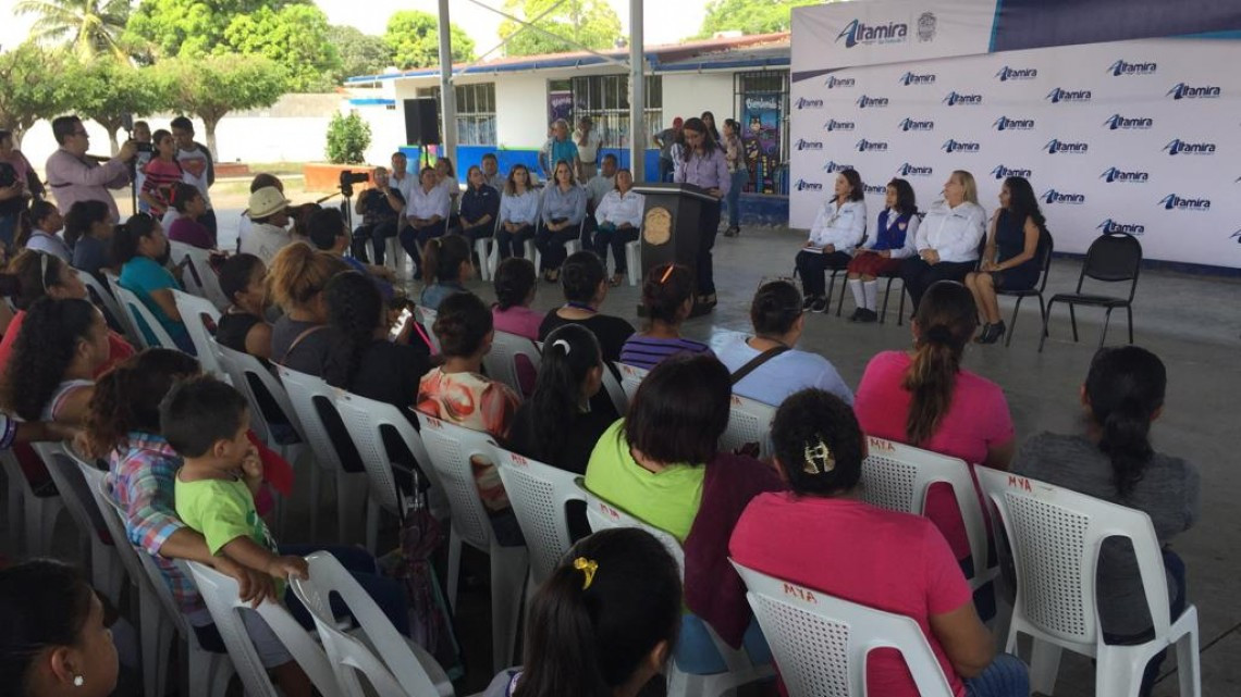 Se continúa dando el respaldo para mejorar la infraestructura educativa en Altamira