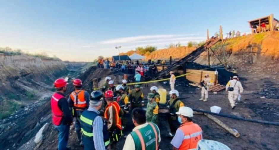Suman cuatro cuerpos recuperados de mina derrumbada en Múzquiz, Coahuila