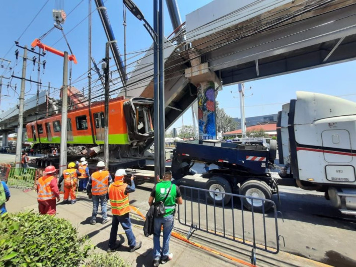 Retiran segundo vagón de la Línea 12 del metro