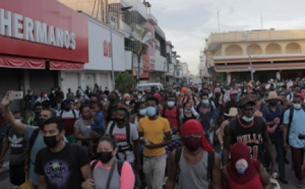 Sale cuarta caravana de migrantes desde Chiapas hasta EEUU