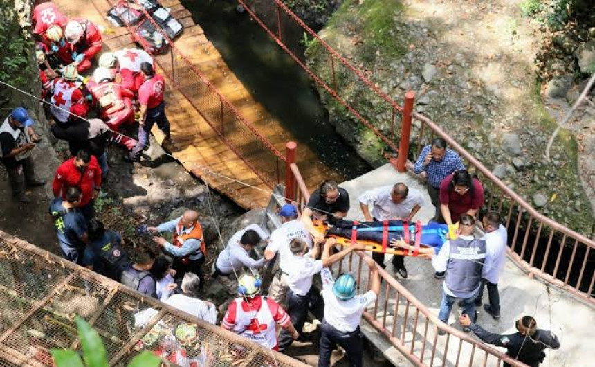 Puente colgante colapsado no estuvo incluido en rehabilitación de Paseo Ribereño, afirma Gobierno de Morelos