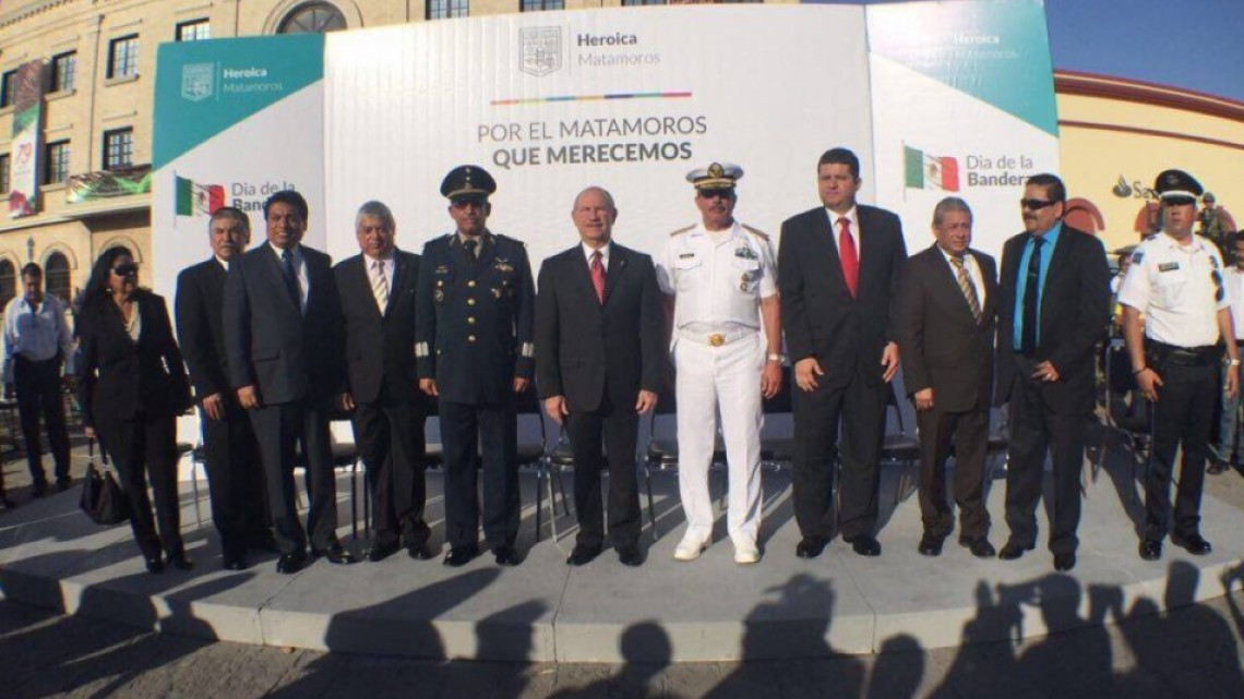 Celebran en Matamoros el Día de la Bandera 