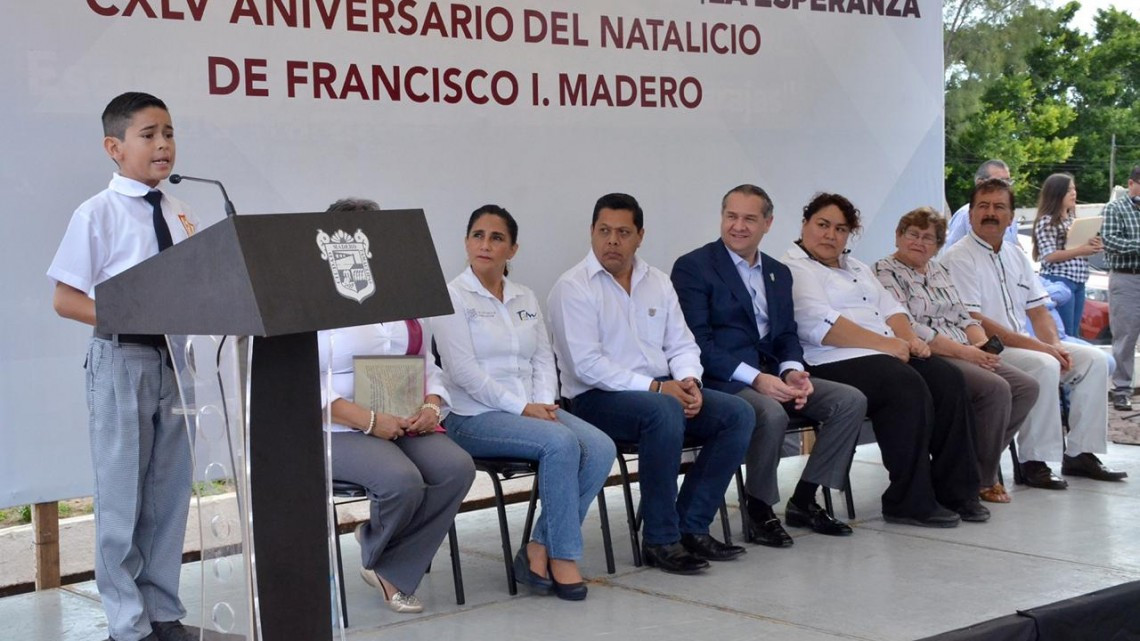 Conmemora Adrián Oseguera natalicio de Francisco I. Madero