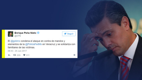 EPN condena ataque a policías en Veracruz