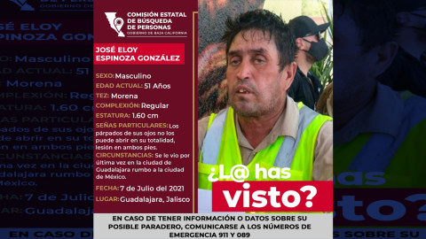 Desaparece padre que viajaba rumbo a la CDMX para protestar por desaparición de su hijo