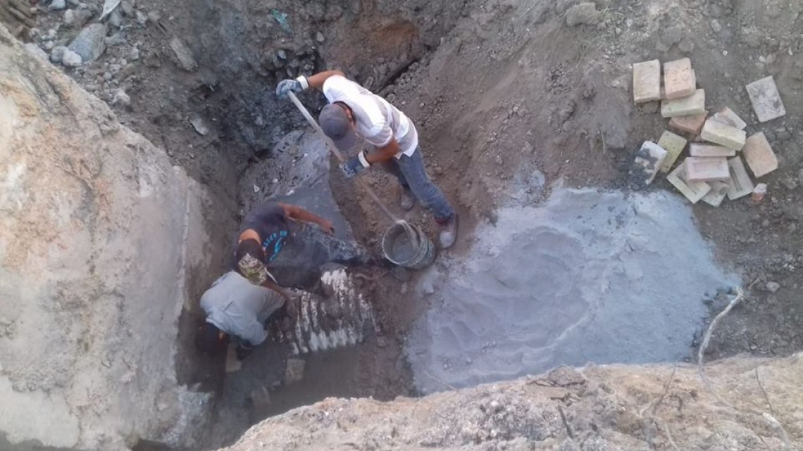 Comapa trabaja con cuadrillas en diferentes puntos