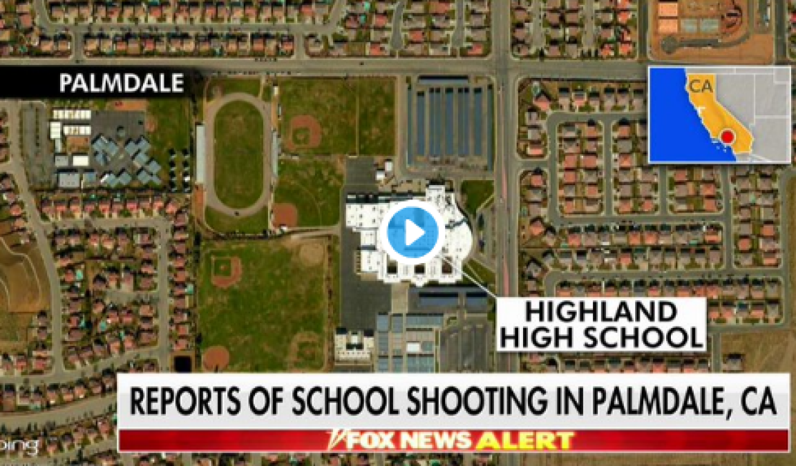 Reportan tiroteo en escuela de California