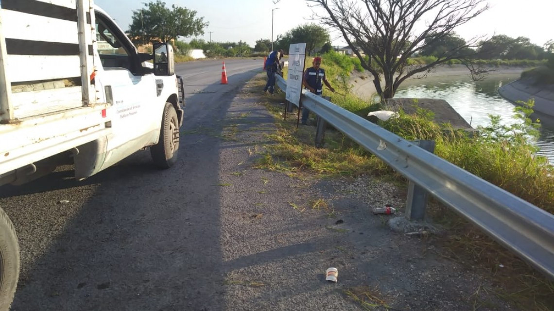 Aumenta Municipio seguridad vial con vallas de contención