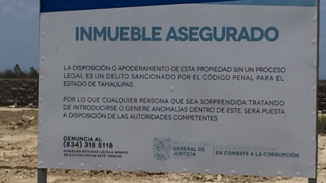 Delimita la API terreno que colinda con el expropiado a “Geño”