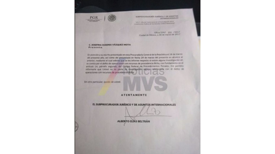 No investigan a Vázquez Mota por procedencia con recursos ilícitos