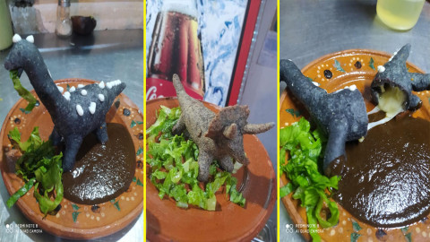 “Dinoquesadillas”, la nueva sensación de las redes sociales