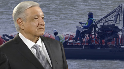 Agradece AMLO a Biden por demanda contra gobernador de Texas por boyas en Río Bravo