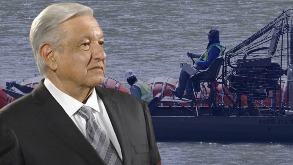 Agradece AMLO a Biden por demanda contra gobernador de Texas por boyas en Río Bravo