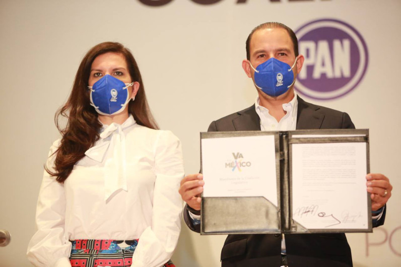 PRI, PAN y PRD firman coalición legislativa