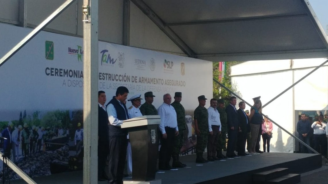 Destruye SEDENA armas ilegales