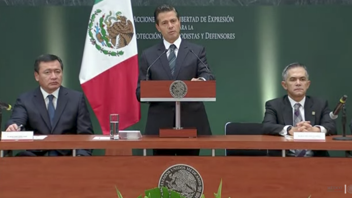 Cada crimen contra un periodista es un atentado contra libertad de expresión: EPN   