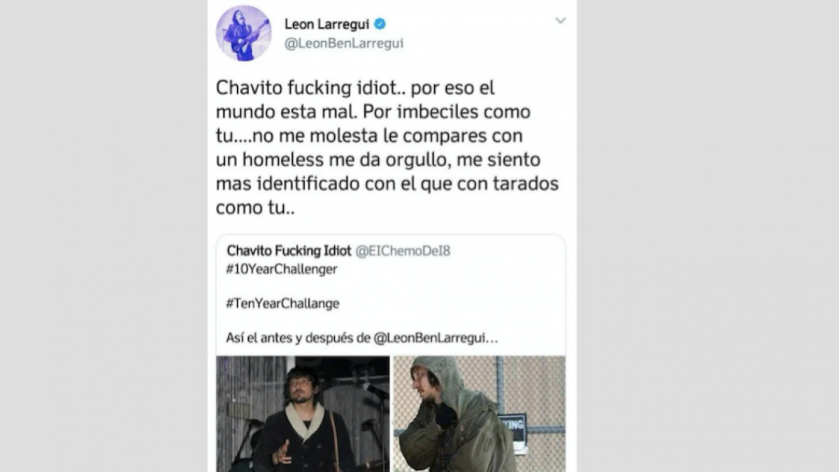 Cierra León Larregui su cuenta de Twitter por culpa del #10YearChallenge