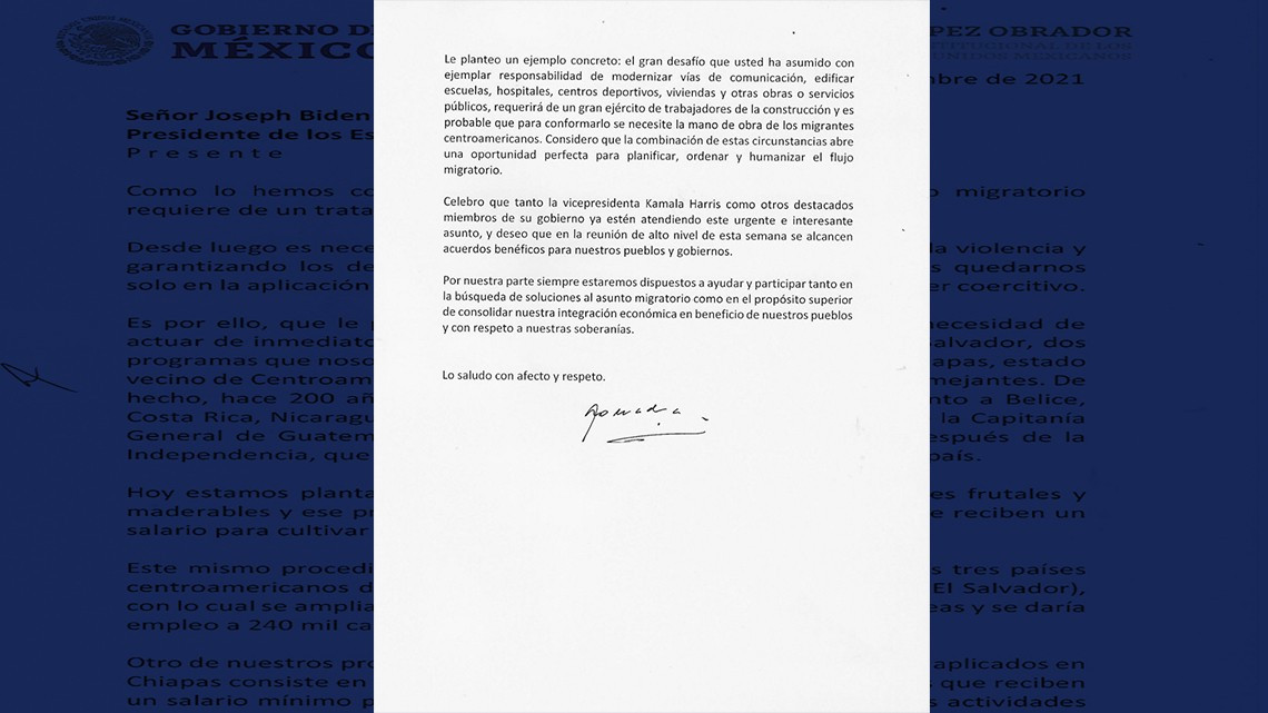Revela AMLO carta enviada a Biden solicitando más recursos para programas sociales en Centroamérica 