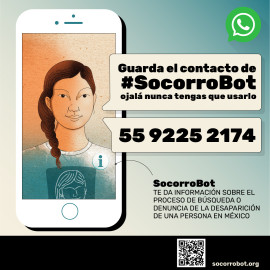 Conoce SocorroBot, una bot que ayuda a reportar la desaparición de una persona en México