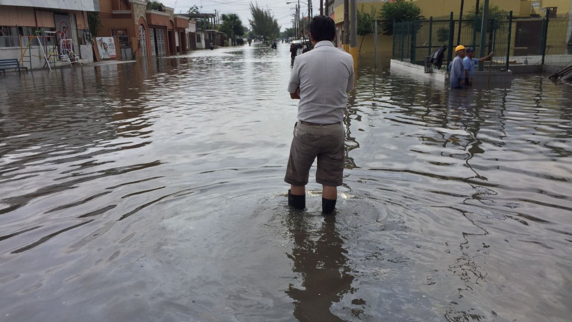 Instalan nueve bombas hidroflow para desaguar Matamoros
