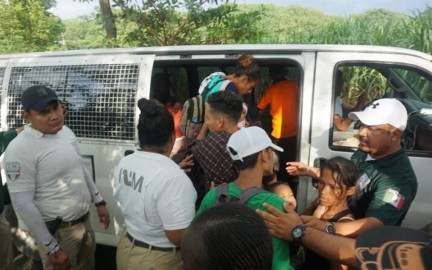Detienen a 156 migrantes indocumentados en Chiapas y Veracruz