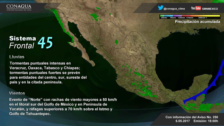 Pronostican fuertes vientos en el noroeste del país