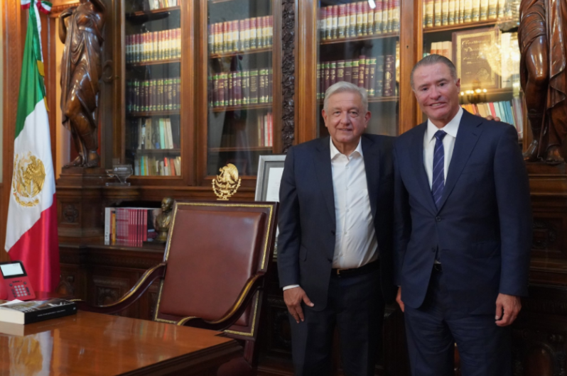 Se reúne AMLO con Quirino Ordaz, embajador de México en España