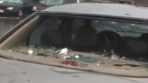 Granizada destroza autos en Chihuahua