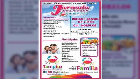 Regresan jornadas médico asistenciales a colonias de Tampico