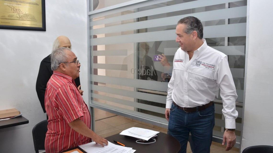 Verifica Alcalde maderense condiciones de las instalaciones municipales