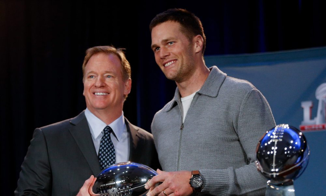 Roger Goodell pone a Tom Brady como el mejor jugador en la historia de la NFL