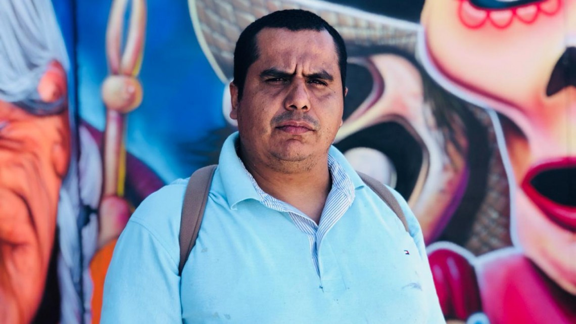 Pintan mural de la película de Coco en Matamoros