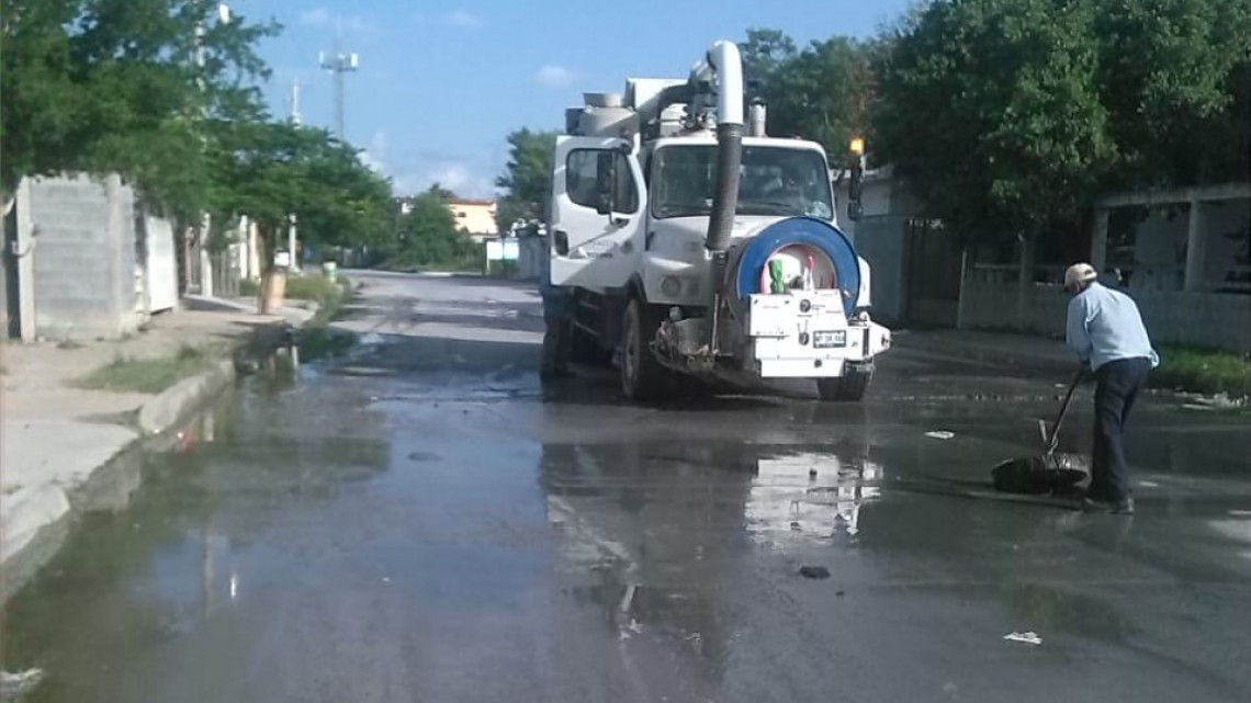 Mejora COMAPA drenaje en Voluntad y Trabajo y Lampacitos