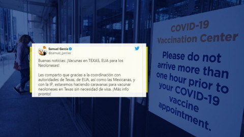 Organizará Samuel García caravanas con trabajadores de NL para ir a vacunarse a EU 