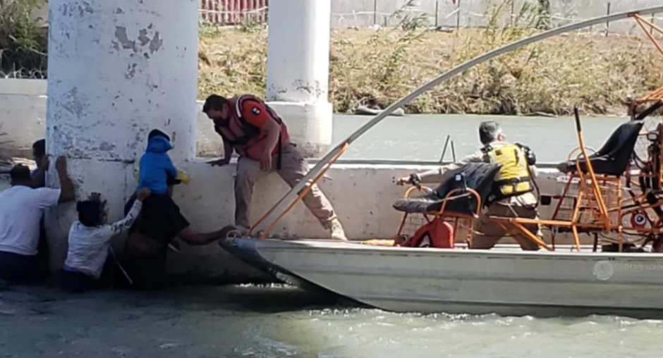 Rescata INM a 14 migrantes y recuperan dos cuerpos del Río Bravo