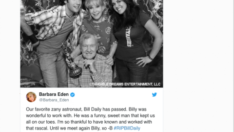 Muere Bill Daily, actor de "Mi bella genio"