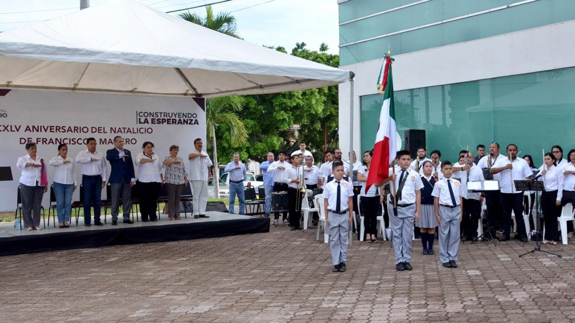 Conmemora Adrián Oseguera natalicio de Francisco I. Madero