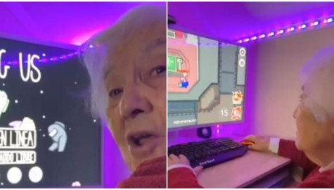 Abuelita ‘gamer’ juega Among Us