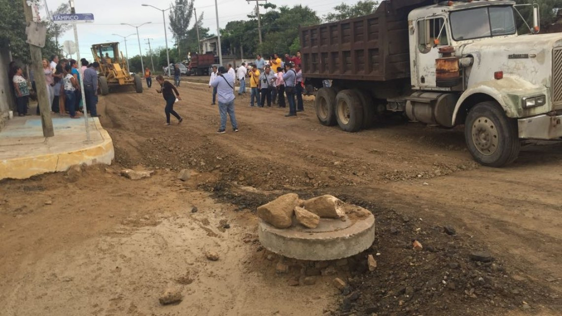 Supervisan la realización de obras en el municipio de Altamira.