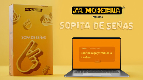 La Moderna presenta prototipo de sopas con Lengua de Señas