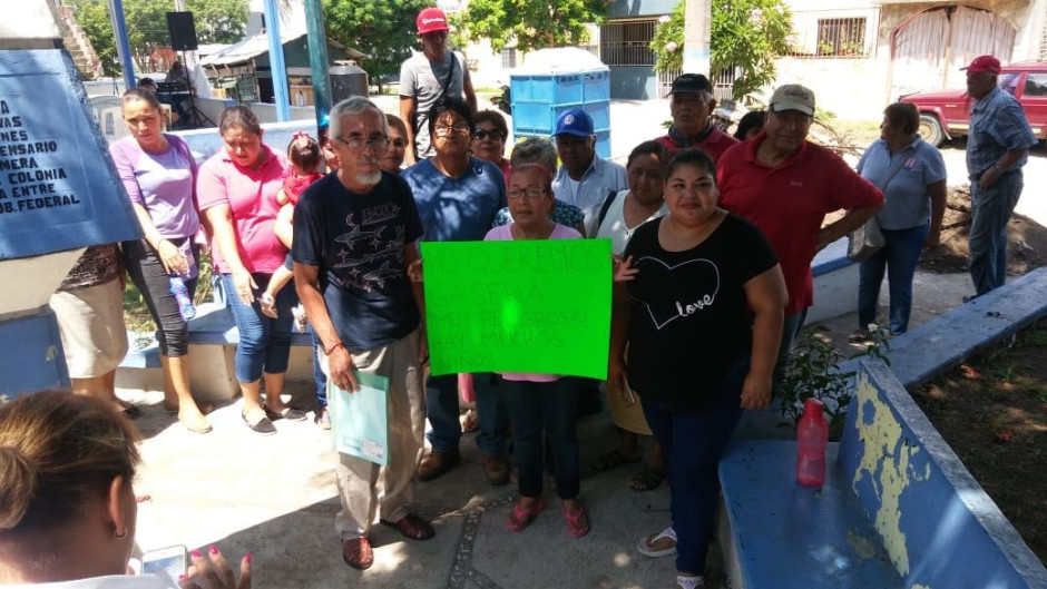 Vecinos se manifestaron en contra de construcción de gasera