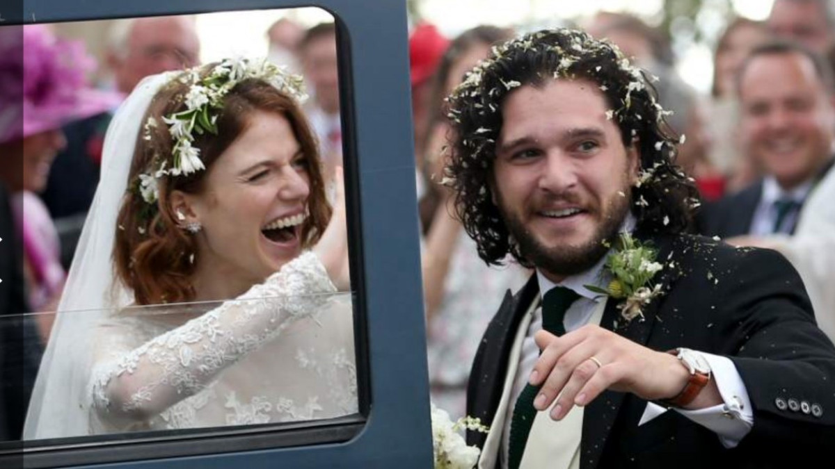 Kit Harington y Rose Leslie se casan al más puro estilo de 'Juego de tronos'