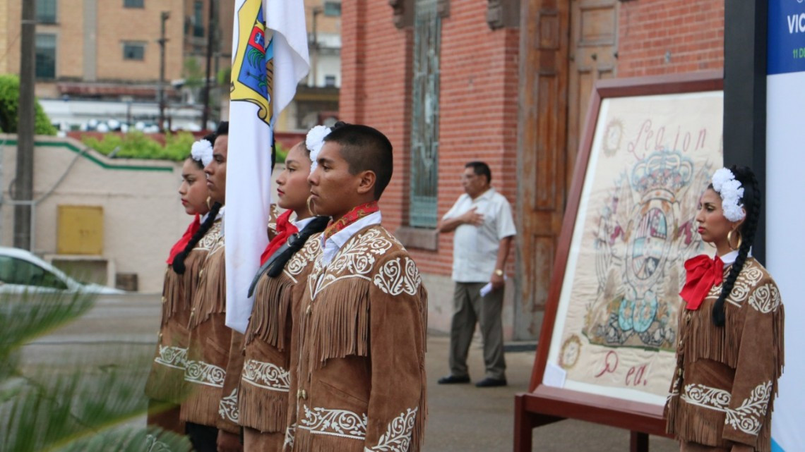 Andrés Zorrilla Moreno, asiste a la a ceremonia del 188 aniversario de la Victoria de Tampico