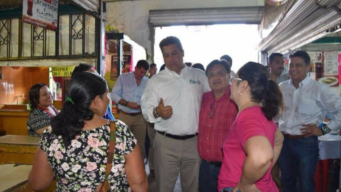 Recorre Gobernador la obra de nuevos mercados de Tampico
