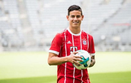 James ganará 7.6 mdd con el Bayern Munich